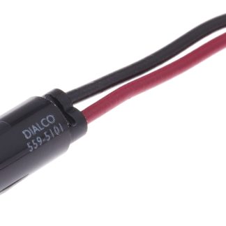 Indicatore da pannello Dialight Rosso  a LED, 2.1V, Sporgente, foro da 6.4mm