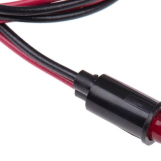 Indicatore da pannello Dialight Rosso  a LED, 12V cc, Sporgente, foro da 6.4mm