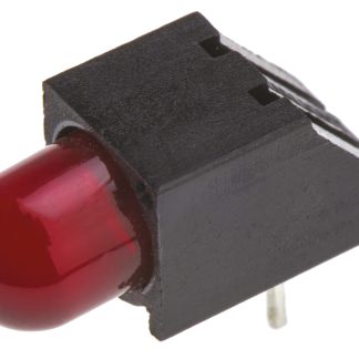 Indicatore LED per PCB Rosso Dialight, 50 °, 1 LEDs, Right-angle, 1,8 V, Montaggio con foro passante