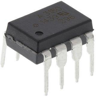 Fotoaccoppiatore Broadcom, Montaggio con foro passante, uscita Transistor, 8 Pin