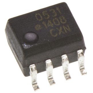 Fotoaccoppiatore Broadcom, 2 canali, Montaggio superficiale, uscita Transistor 19%, 8 Pin