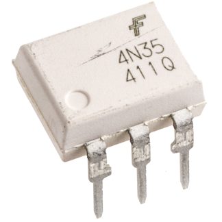 Fotoaccoppiatore onsemi, Montaggio con foro passante, uscita Transistor 100%, 6 Pin