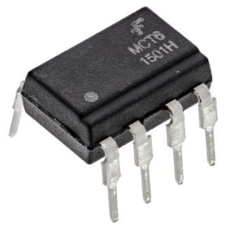 Fotoaccoppiatore onsemi, 2 canali, Montaggio con foro passante, uscita Transistor 20%, 8 Pin