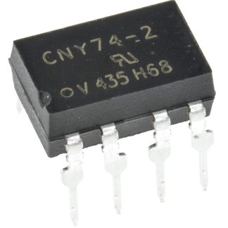 Fotoaccoppiatore Vishay, 2 canali, Montaggio con foro passante, uscita Transistor 50%, 8 Pin