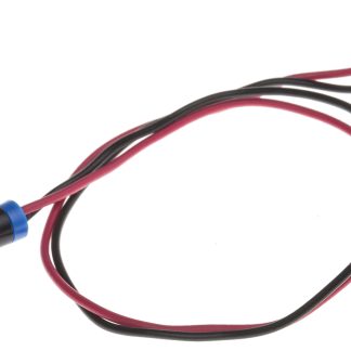 Indicatore da pannello RS PRO Blu  a LED, 2V cc, IP67, A filo, foro da 6mm