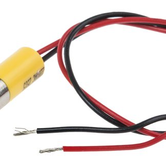 Indicatore da pannello RS PRO Giallo  a LED, 220V ca, IP67, A filo, foro da 8mm