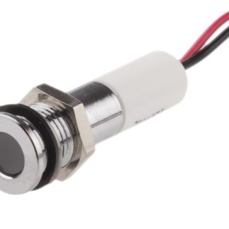 Indicatore da pannello RS PRO Bianco  a LED, 220V ca, IP67, A filo, foro da 8mm