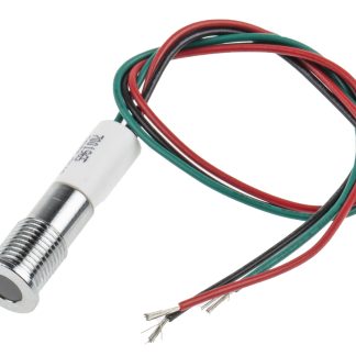 Indicatore da pannello RS PRO  a LED, 24V cc, IP67, A filo, foro da 8mm