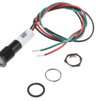 Indicatore da pannello RS PRO  a LED, 12V cc, IP67, A filo, foro da 8mm