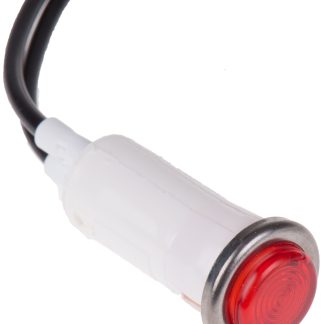 Indicatore da pannello Arcolectric (Bulgin) Ltd Rosso Neon, 230V ca, Sporgente, foro da 12.7mm