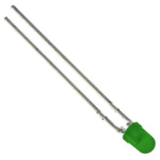 LED Verde Vishay, PCB, 3 V, 3 mm (T-1)