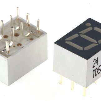 Display LED a 7 segmenti a segm. Vishay, H. 7mm, 6 x 7.4mm, 6 mcd, col. Verde