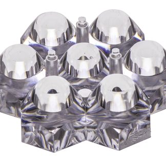 Lente per LED Polymer Optics 261, per 7 LED, diam. 39.15mm, emissione Collimatore, copertura 12 °, per LED LUXEON Rebel