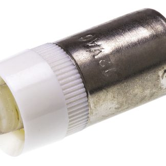 Lampada per indicatori JKL Components, lunga 24mm, Ø 9.6mm, 12V ca/cc, luce color Bianco, 7000mcd con base BA9s, angolo