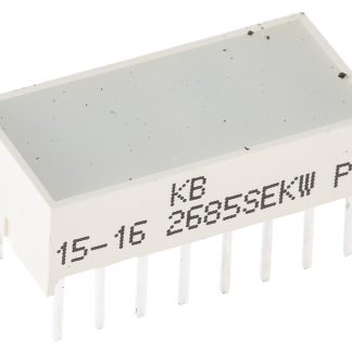 Display LED, barra luminosa a segm. Kingbright, 9.9 x 20 x 6.1mm, 380 mcd, col. Arancione