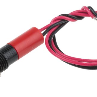 Indicatore da pannello RS PRO Rosso  a LED, 110V ca, IP67, Ad incasso, foro da 8mm