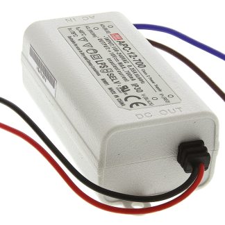 Driver LED Mean Well, 12.6W, IN 127 → 370 V dc, 90 → 264 V ac, OUT 9 → 18V, 700mA