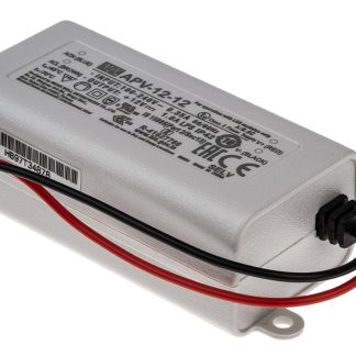 Driver LED Mean Well, 12W, IN 127 → 370 V dc, 90 → 264 V ac, OUT 12V, 1A