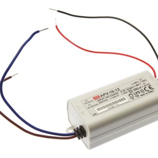 Driver LED Mean Well, 15W, IN 127 → 370 V dc, 90 → 264 V ac, OUT 12V, 1.25A