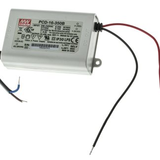 Driver LED Mean Well, 16.8W, IN 180 → 295V ca, OUT 24 → 48V, 350mA