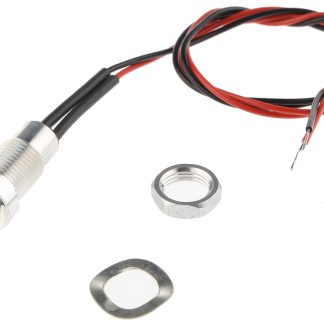 Indicatore da pannello Oxley Giallo, IP67, Sporgente, foro da 8mm