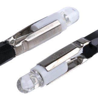 Lampada per indicatori JKL Components, lunga 30mm, Ø 4.5mm, 36V cc, luce color Bianco, 1200mcd, Chip singolo con