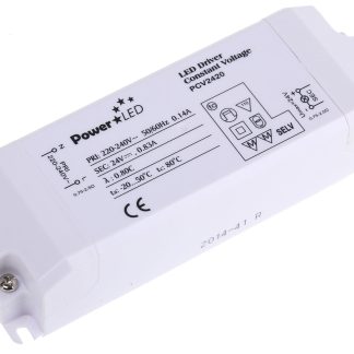 Driver LED PowerLED, 20W, IN 220 → 240 V ac, OUT 24V, 0 → 830mA