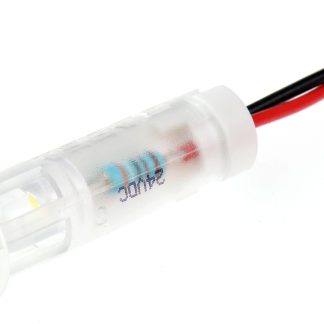 Indicatore da pannello APEM Bianco  a LED, 24V cc, foro da 8mm