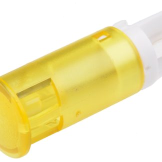 Indicatore da pannello APEM Giallo  a LED, 24V cc, foro da 12mm