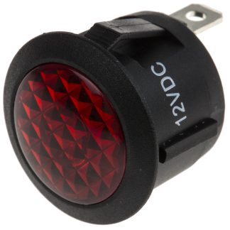 Indicatore da pannello RS PRO Rosso  a LED, 12V cc, A filo, foro da 20.6mm