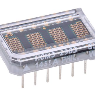 Display LED a matrice di punti Broadcom, 4 cifre, H. 3.7mm, 17.8 x 10.2 x 5.1mm, 0,11 mcd, col. Verde