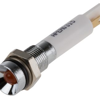 Indicatore da pannello RS PRO Arancione  a LED, 10.8 → 13.2V cc, IP67, Ad incasso, foro da 6mm