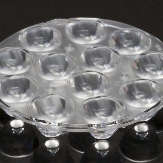 Lente per LED Ledil C14250_SANDRA-12-O, diam. 67mm, emissione Rotondo, copertura 42 + 19°, per Cree XP-E2, Cree XP-G2,