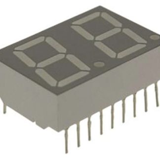 Display LED a 7 segmenti a segm. Broadcom, 2 cifre, H. 14.2mm, 17 x 25.1 x 8mm, 3,7 mcd, col. Rosso