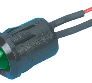 Indicatore da pannello RS PRO Verde  a LED, 24V cc, Sporgente, foro da 12mm