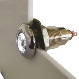 Indicatore da pannello Marl Bianco  a LED, 12 → 28V, IP67, Sporgente, foro da 12.7mm