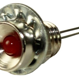 Indicatore da pannello RS PRO Rosso a LED, 2V cc, Ad incasso, foro da 6.5mm