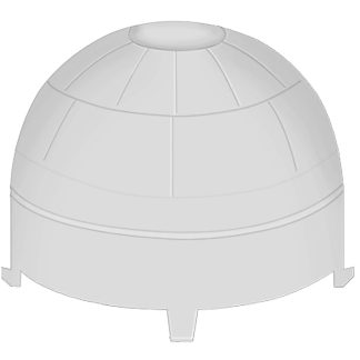 Lenti Fresnel Murata PPGI0626, diam. 23mm, per Sensori IR piroelettrici Polietilene ad alta densità (HDPE) Rotonda