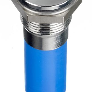 Indicatore da pannello RS PRO Blu  a LED, 24V cc, IP67, A filo, foro da 12mm