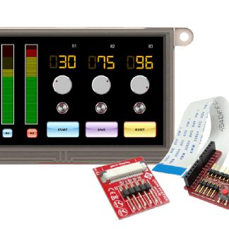 Display LCD a colori 4D Systems, 4.3poll, interfaccia Seriale, 480 x 272pixels, touchscreen