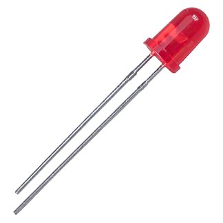 LED Rosso Lite-On, PCB, 2,6 V, 5 mm (T-1 3/4)
