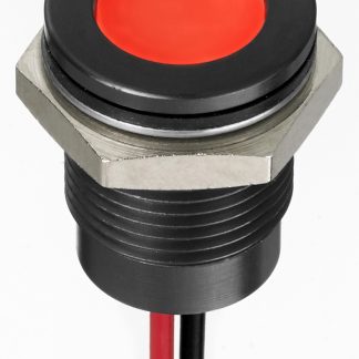 Indicatore da pannello RS PRO Rosso  a LED, 1.8 → 3.3V cc, IP67, A filo, foro da 14mm