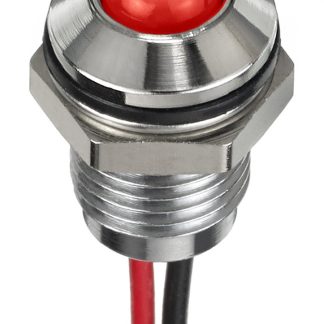 Indicatore da pannello RS PRO Rosso  a LED, 1.8 → 3.3V cc, IP67, Sporgente, foro da 8mm