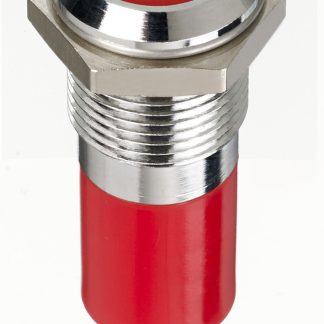 Indicatore da pannello RS PRO Rosso  a LED, 12V cc, IP67, Sporgente, foro da 14mm