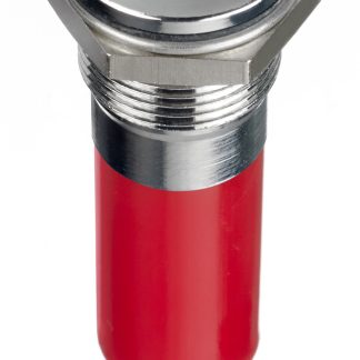 Indicatore da pannello RS PRO Rosso  a LED, 12V cc, IP67, A filo, foro da 14mm