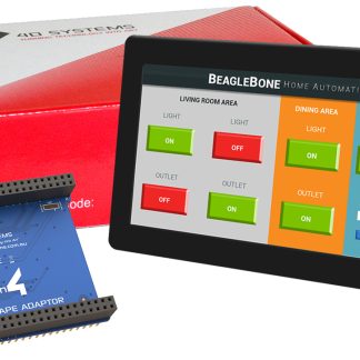 Display LCD a colori 4D Systems, 7poll, interfaccia UART, 800 x 480pixels, touchscreen