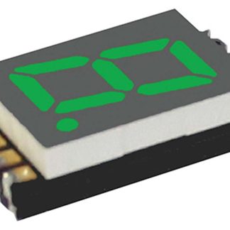 Display LED a 7 segmenti a segm. VCC, H. 7.6mm, 13 x 7.6 x 3.1mm, 150 mcd, col. Verde