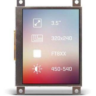 Display LCD a colori MikroElektronika, 3.5poll, interfaccia I2C, SPI, 320 x 240pixels