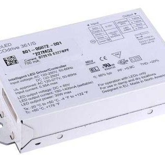 Driver LED eldoLED, 30W, IN 120 → 250 V ac, 120 → 250 V dc, 120 → 277 V ac, OUT 55V, 150 →