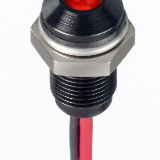 Indicatore da pannello RS PRO Rosso  a LED, 1.8 → 3.3V cc, IP67, Sporgente, foro da 6mm
